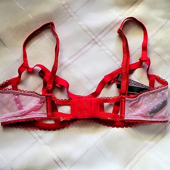 NWT VS Strappy Bow Mesh Bra - Picture 4 of 10